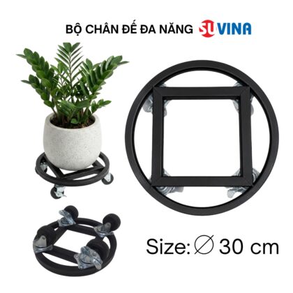 Bộ Chân Đế SUVINA Đa Năng – Tròn Đen – ĐK 30cm