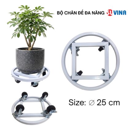 Bộ Chân Đế SUVINA Đa Năng – Tròn Trắng – ĐK 25cm