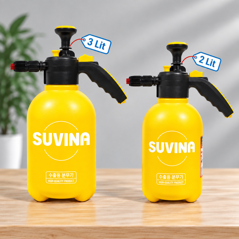 Bình xịt bọt tuyết màu vàng SUVINA 2L và 3 Lit tiện dụng